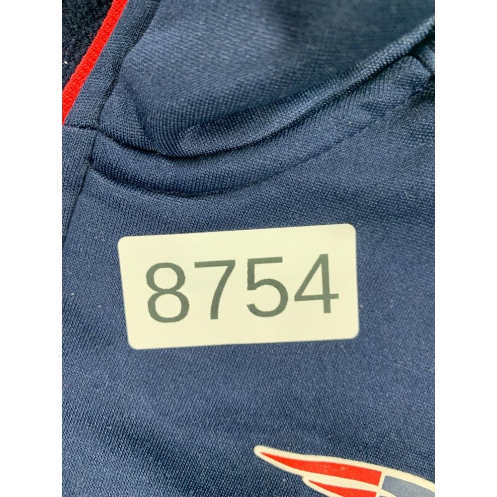 New England Patriots 1/4 Zip Fleece Lined Pullover (Youth Large 14/16) Blue - Picture 12 of 12